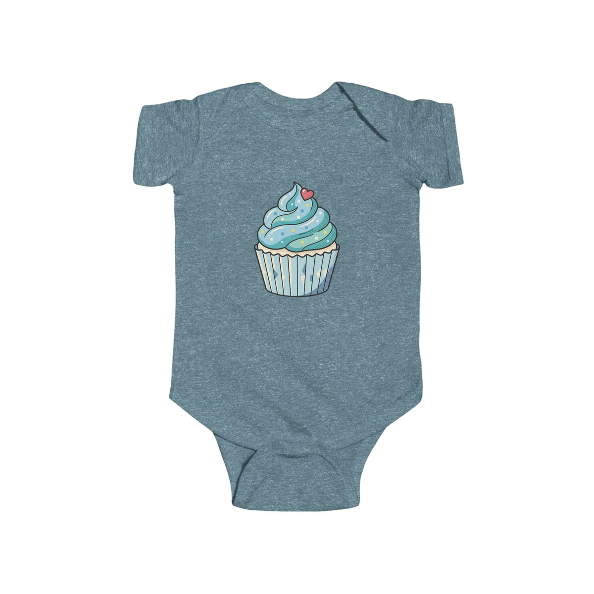 Blue Cupcake Infant Fine Jersey Bodysuit