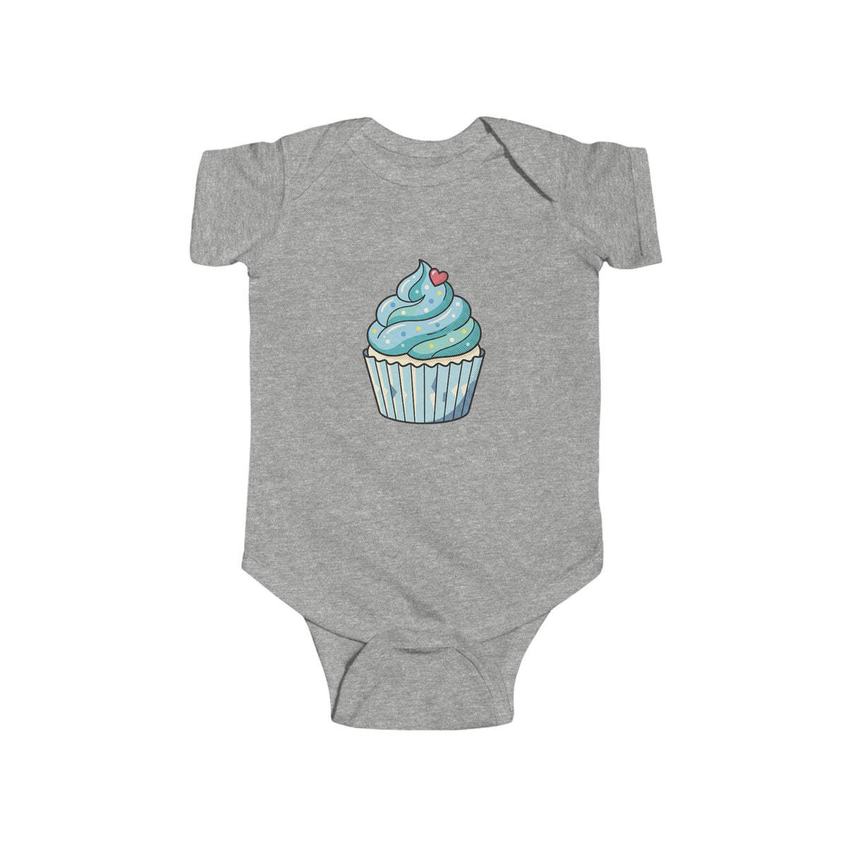 Blue Cupcake Infant Fine Jersey Bodysuit