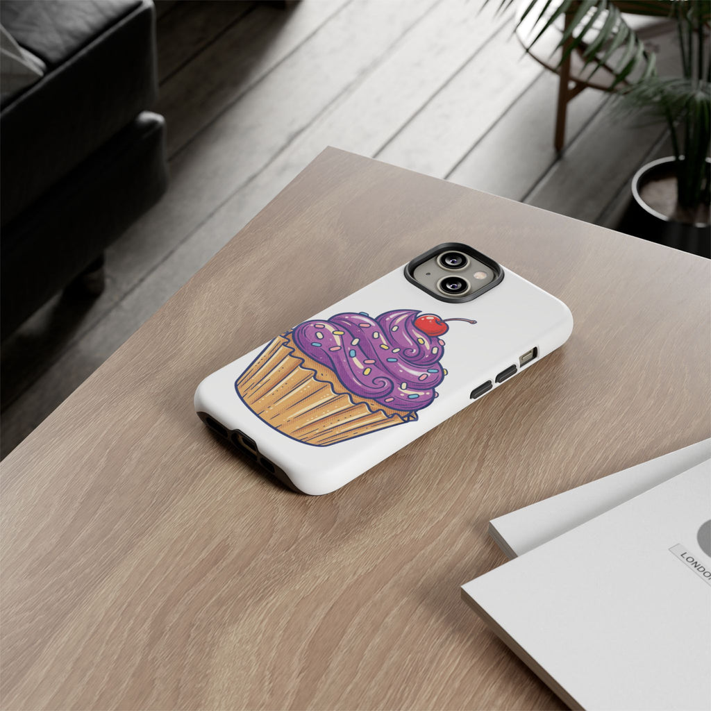 Purple Cupcake Tough Phone Cases