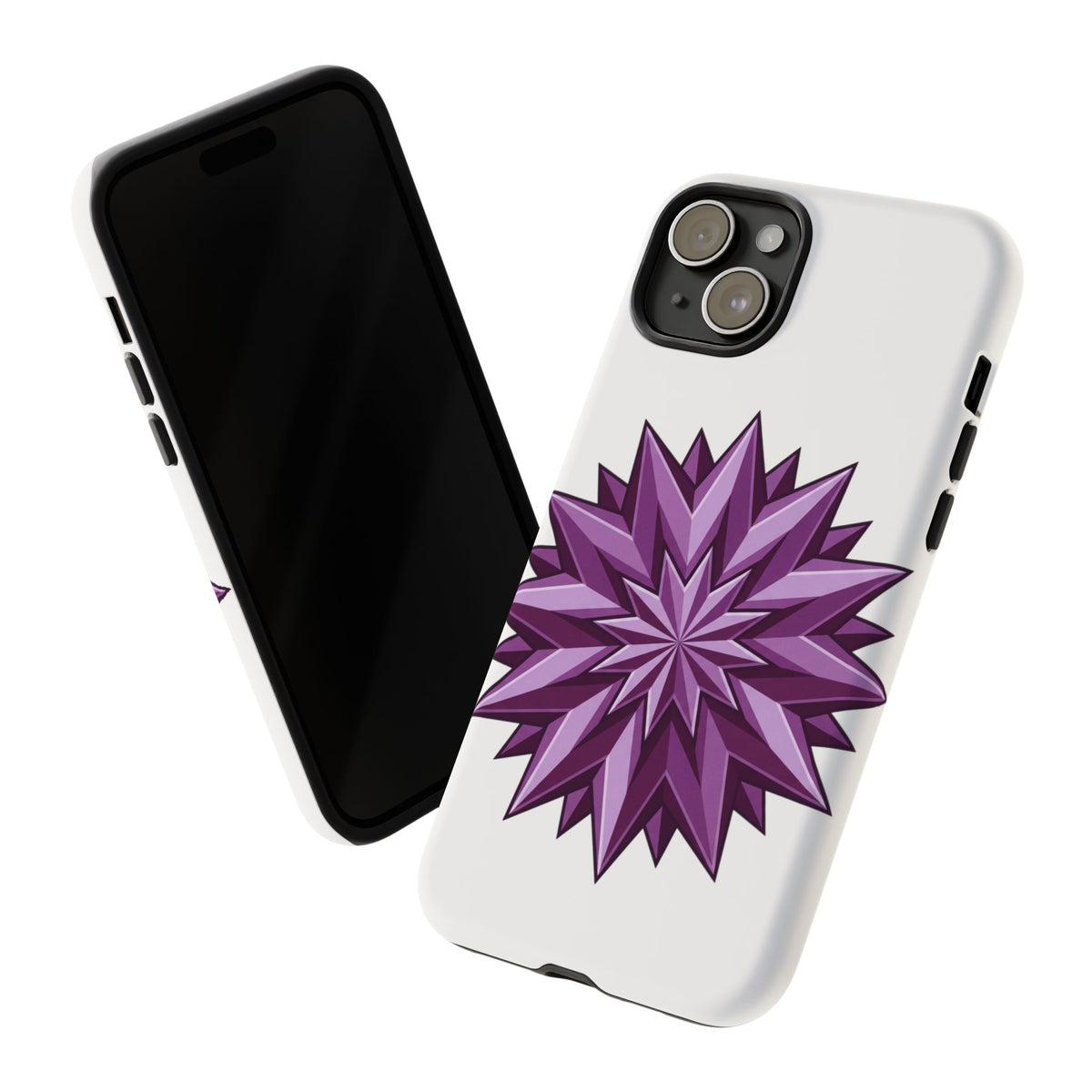 Purple Geometric Star Phone Case