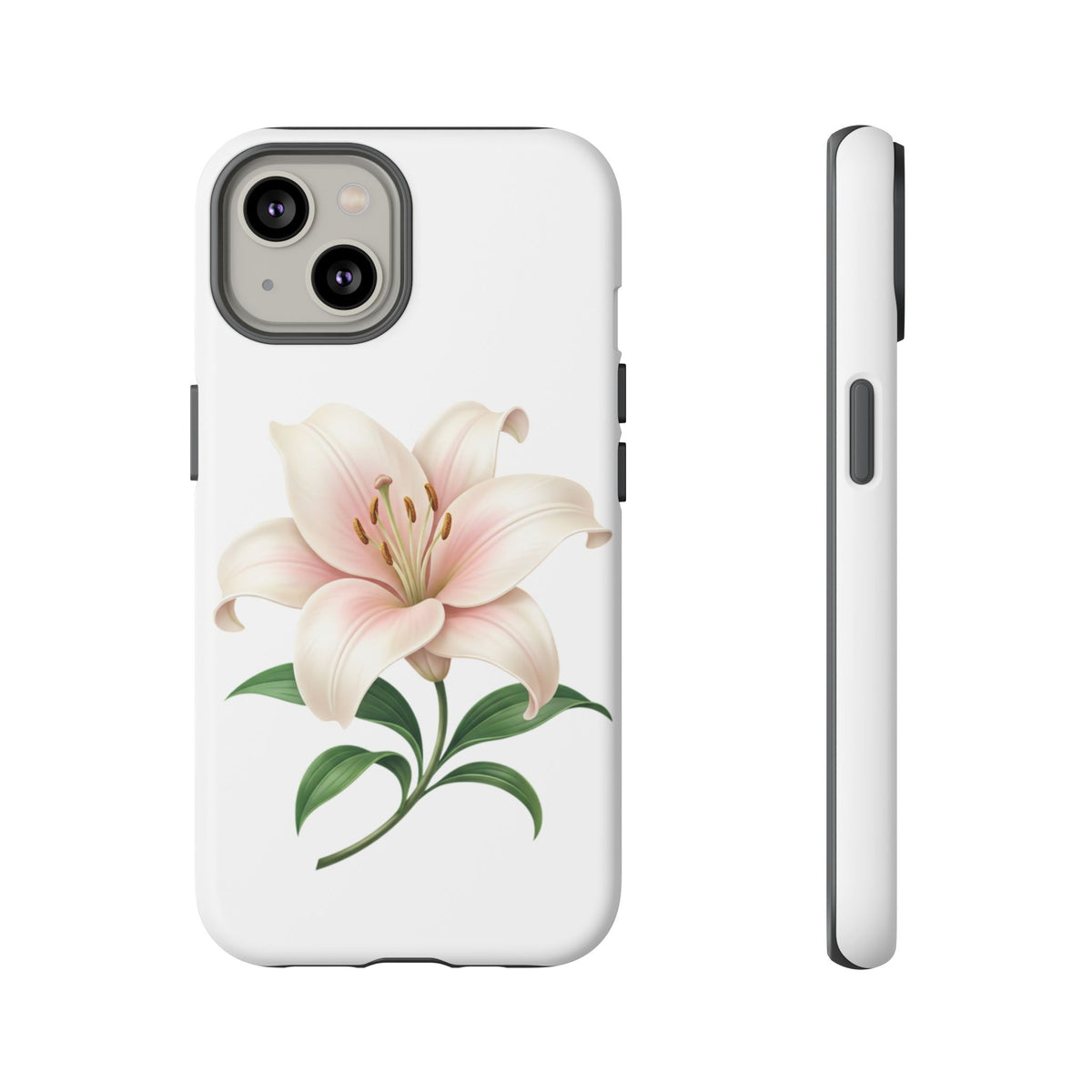 Floral Lily Phone Case — Pink Lily Tough Protective Cover
