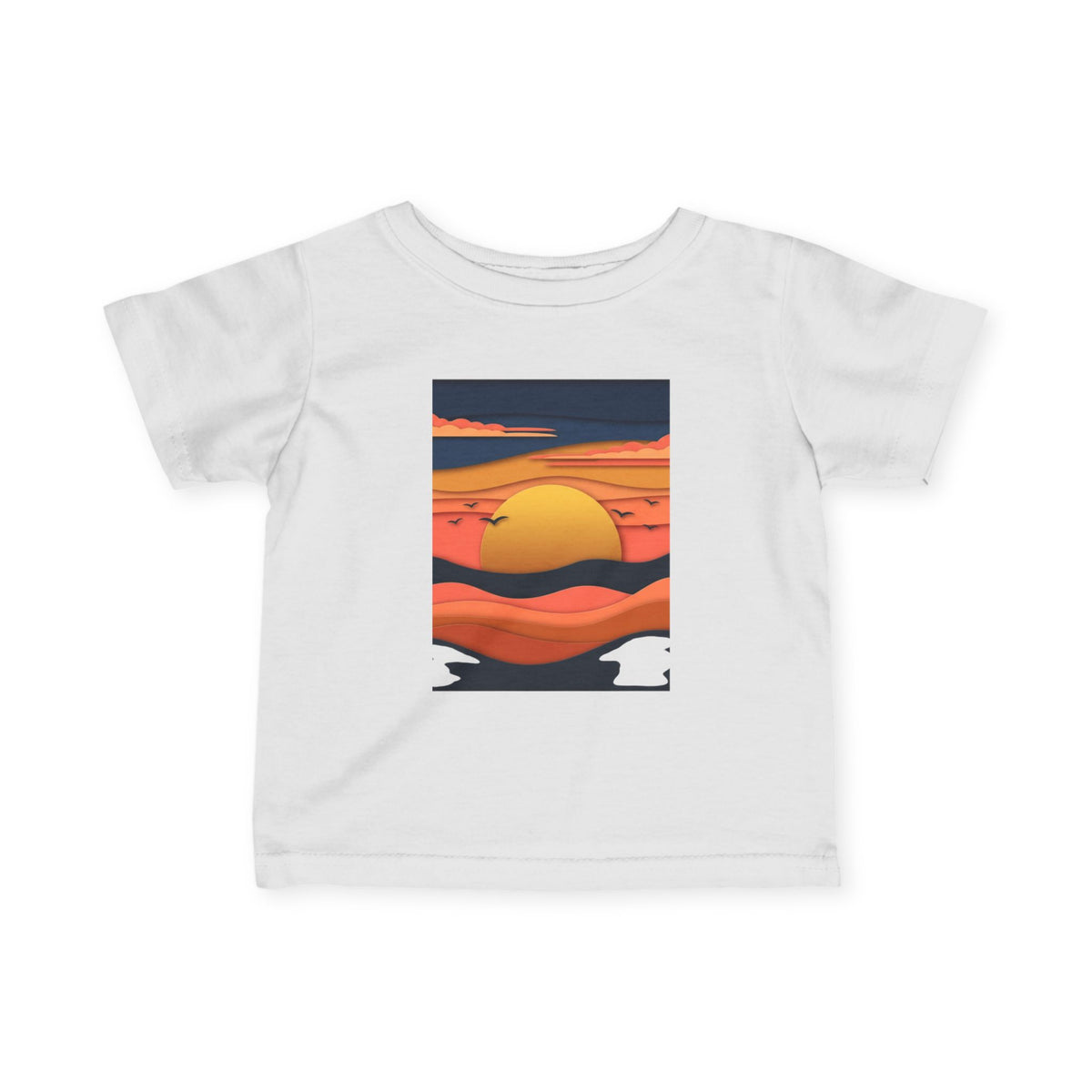 Infant Tee — Retro Sunset Graphic Baby Shirt
