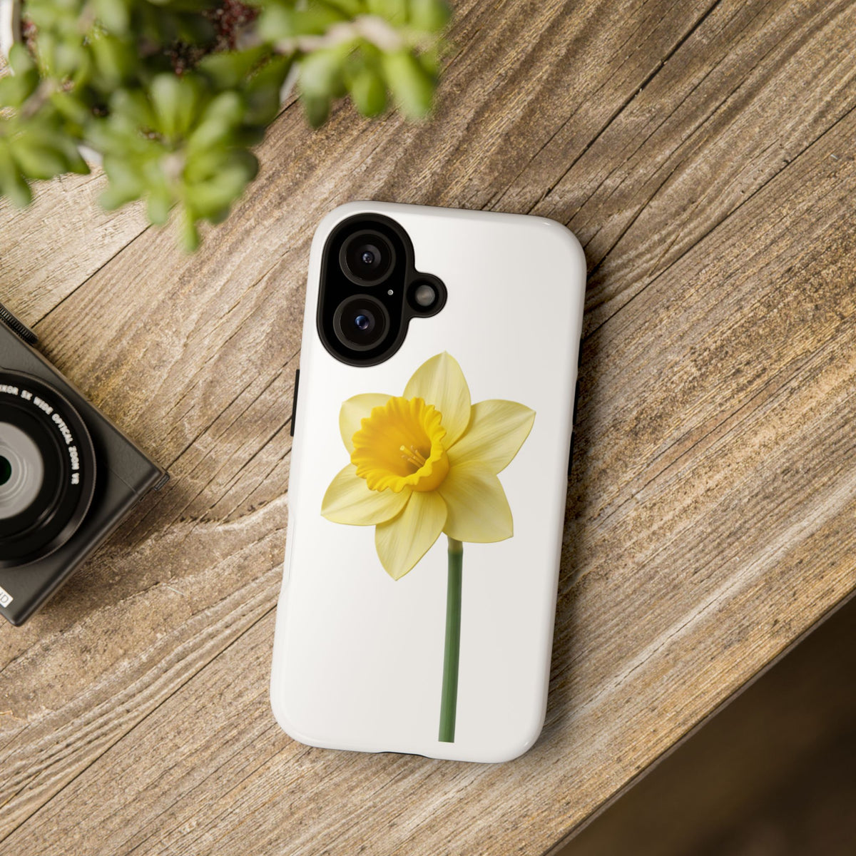 Daffodil Blossom Tough Phone Case — Yellow Spring Floral iPhone Cover