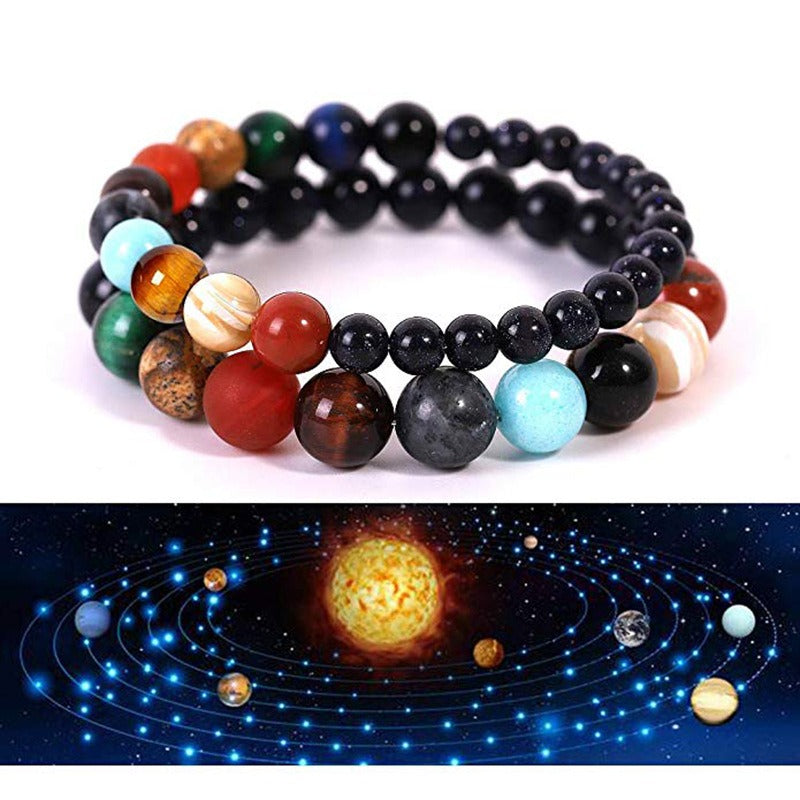 Universe, Galaxy, Eight Planets, Bracelets, Couples, Fashion Constellations, Bracelets, Small Gifts