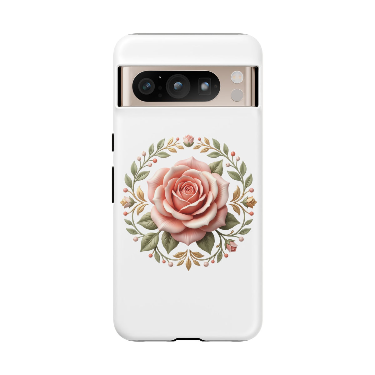 Floral Rose Wreath Tough Phone Case
