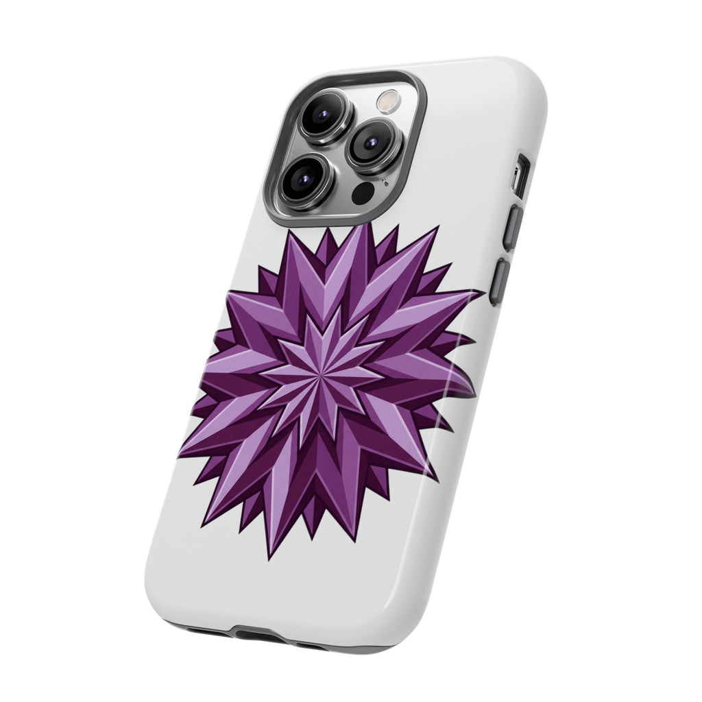 Purple Geometric Star Phone Case