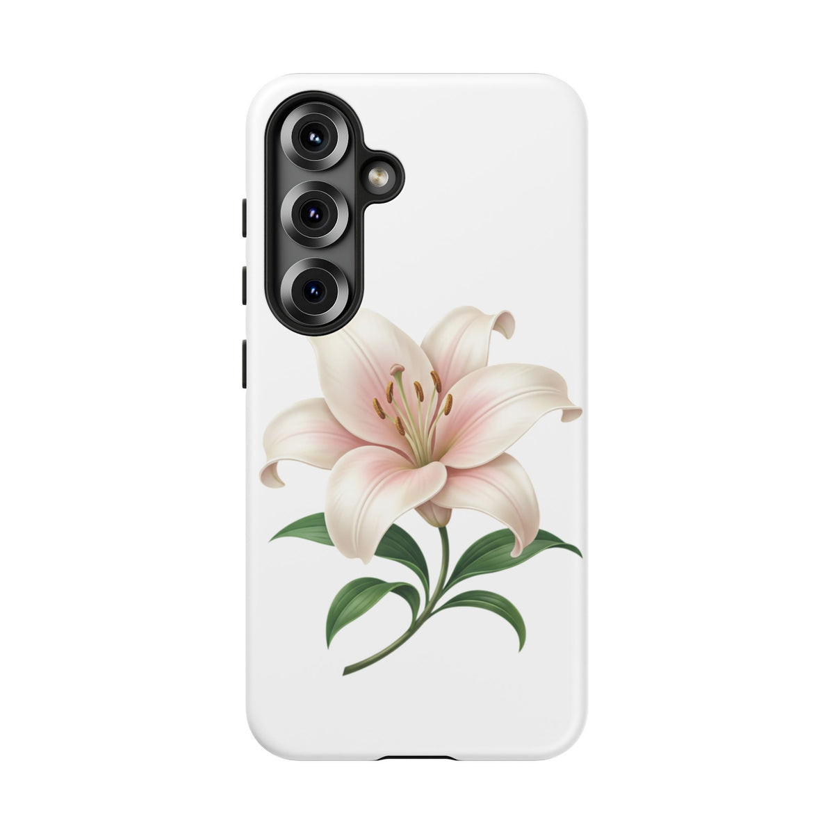 Floral Lily Phone Case — Pink Lily Tough Protective Cover