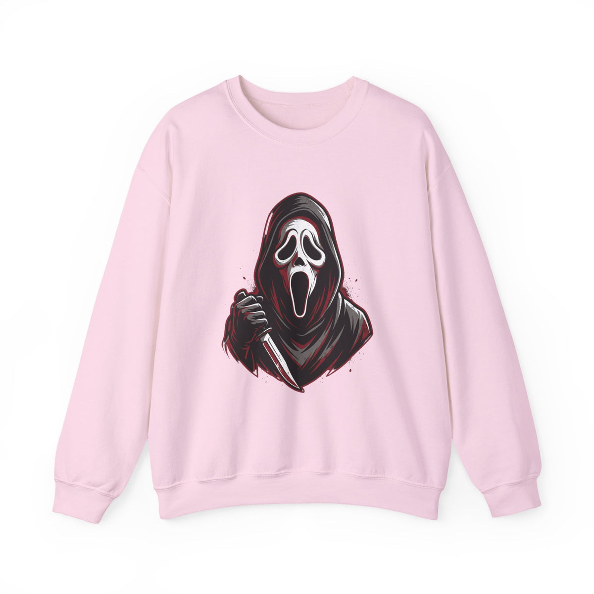 Scream Mask Crewneck Sweatshirt – Horror Ghostface Graphic