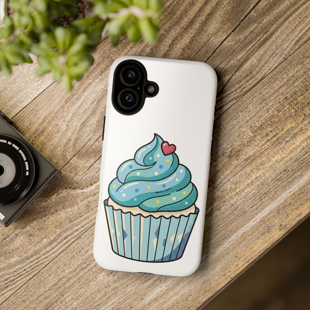 Blue Cupcake Tough Phone Cases