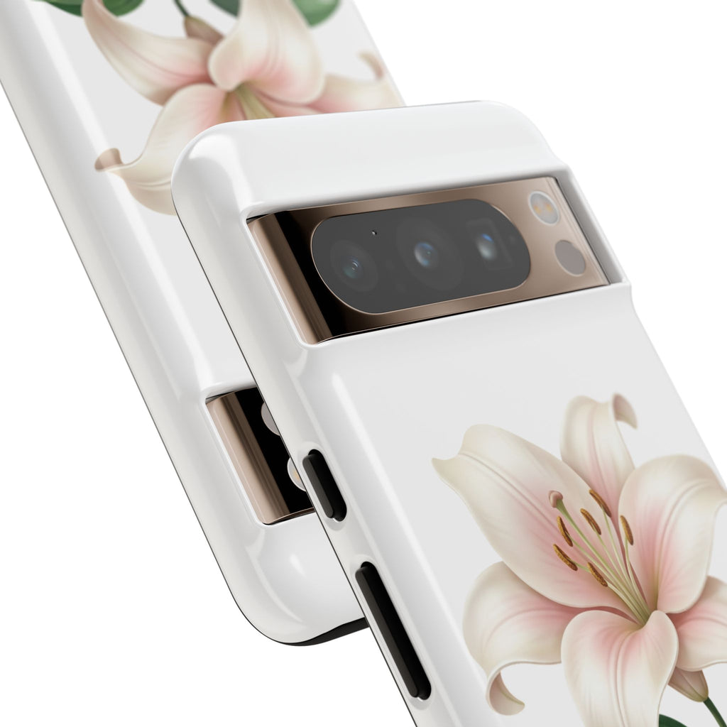 Floral Lily Phone Case — Pink Lily Tough Protective Cover