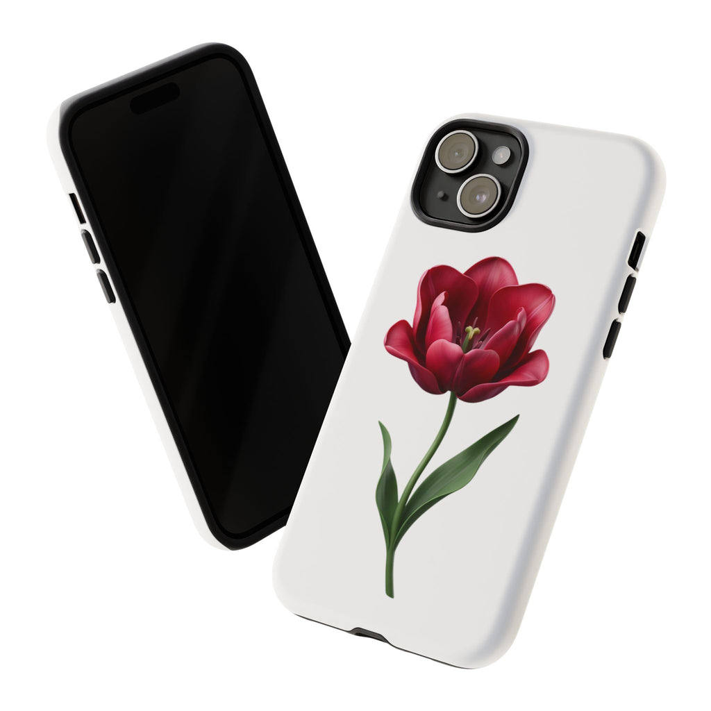 Tulip Floral Tough Phone Case – Protective Blossom iPhone Cover