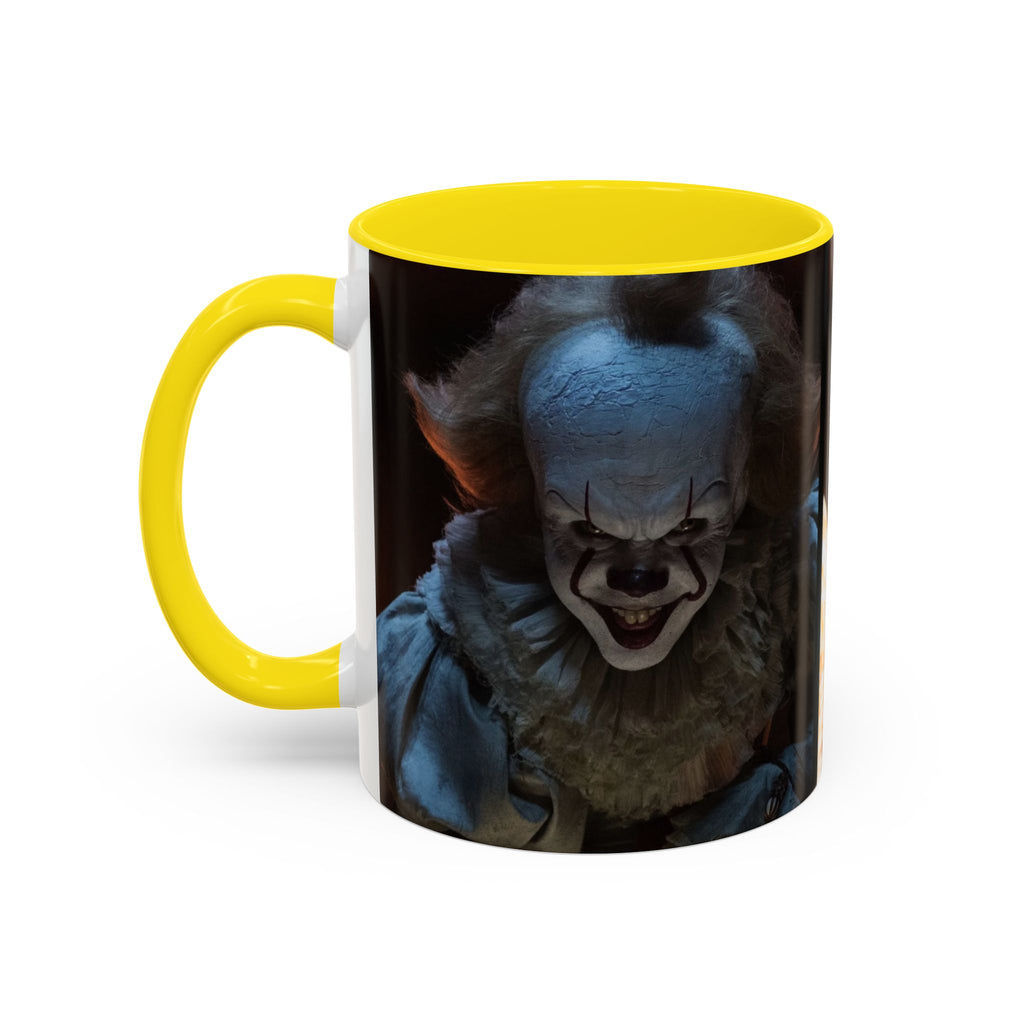 Creepy Pennywise Horror Coffee Mug — Scary Clown Accent Mug (11/15oz)