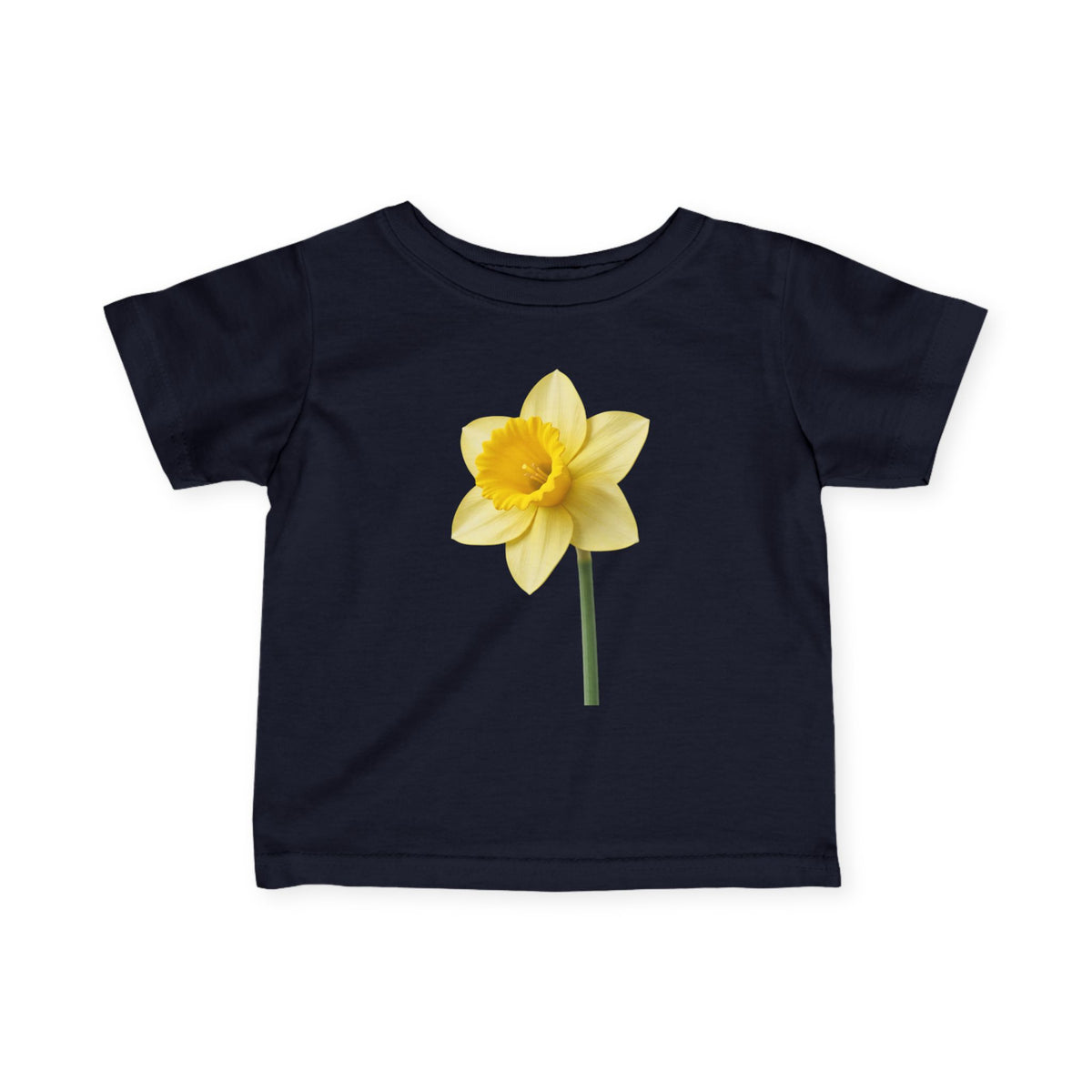 Infant Tee — Yellow Daffodil Floral Baby Shirt