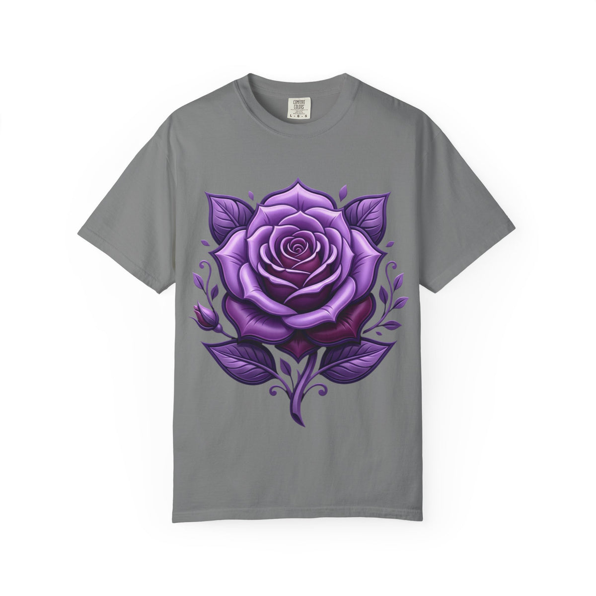 Purple Rose Graphic T-Shirt