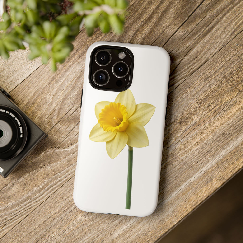 Daffodil Blossom Tough Phone Case — Yellow Spring Floral iPhone Cover