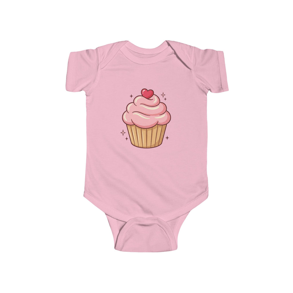 Pink Cupcake Infant Fine Jersey Bodysuit
