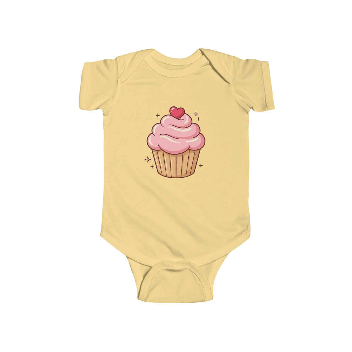 Pink Cupcake Infant Fine Jersey Bodysuit