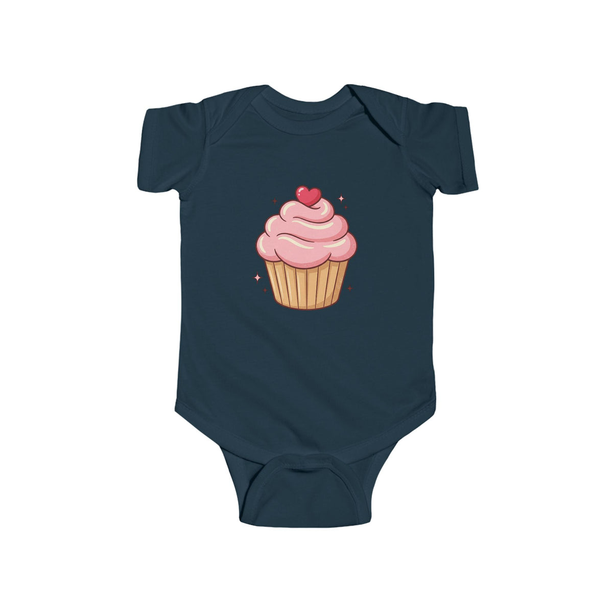 Pink Cupcake Infant Fine Jersey Bodysuit