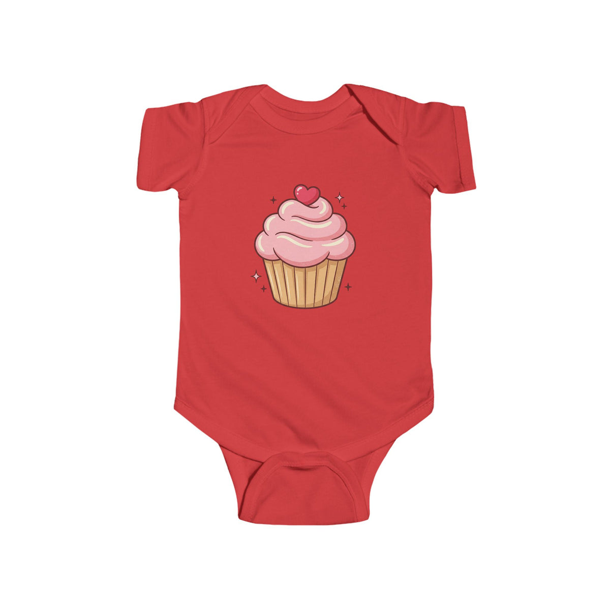 Pink Cupcake Infant Fine Jersey Bodysuit