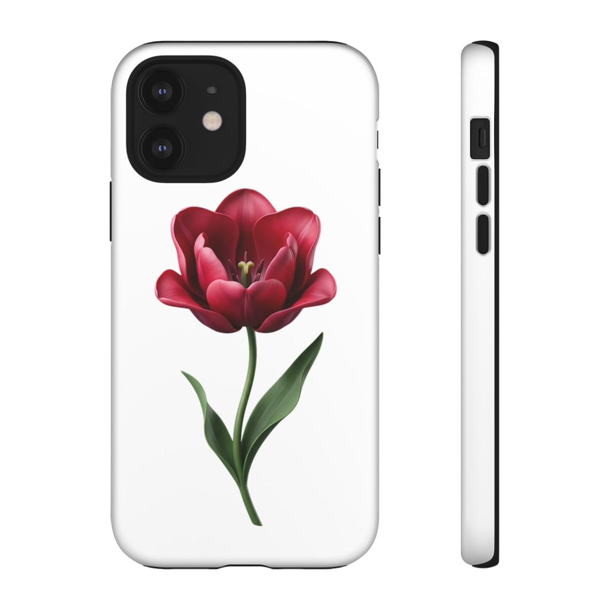 Tulip Floral Tough Phone Case – Protective Blossom iPhone Cover
