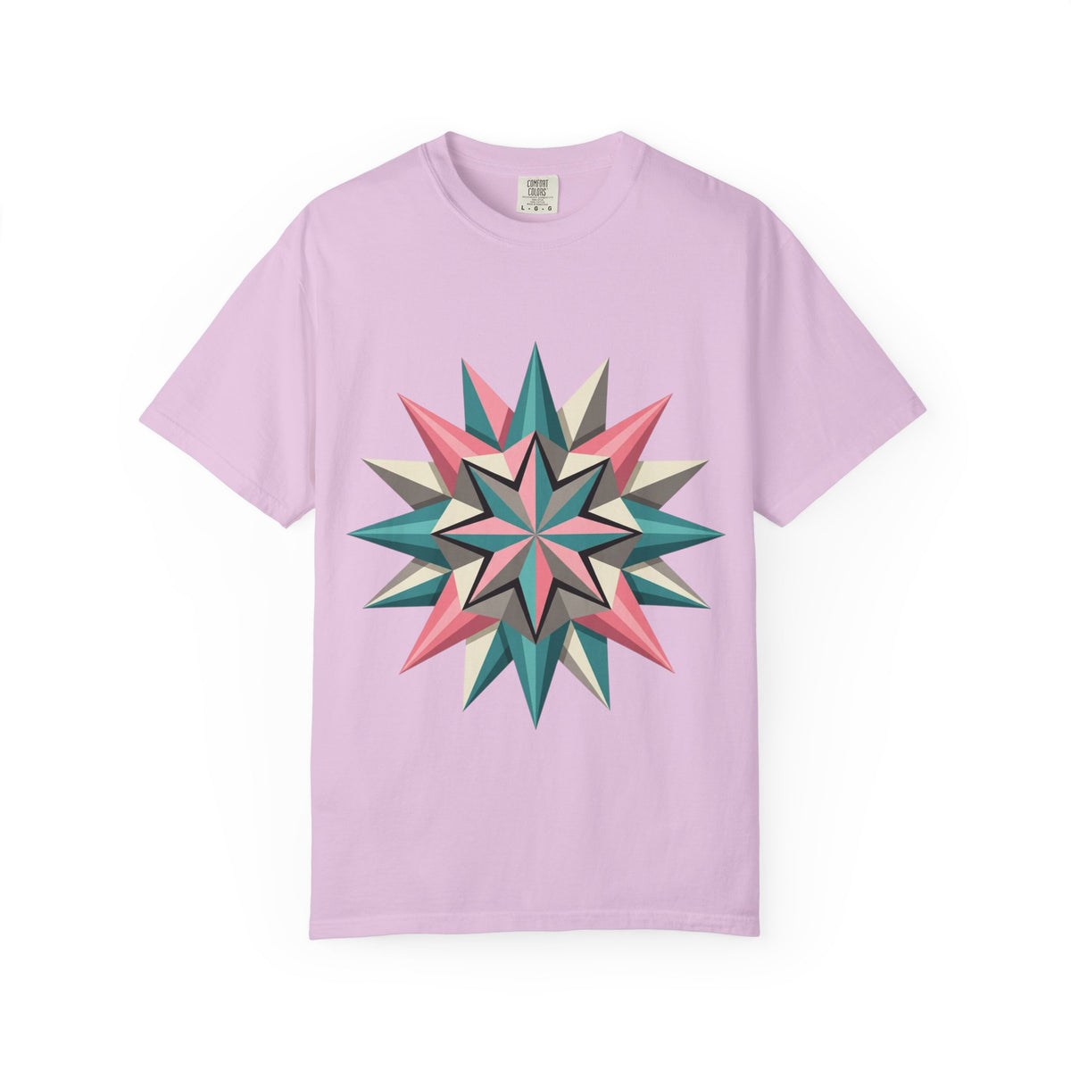 Geometric Starburst Graphic T-Shirt