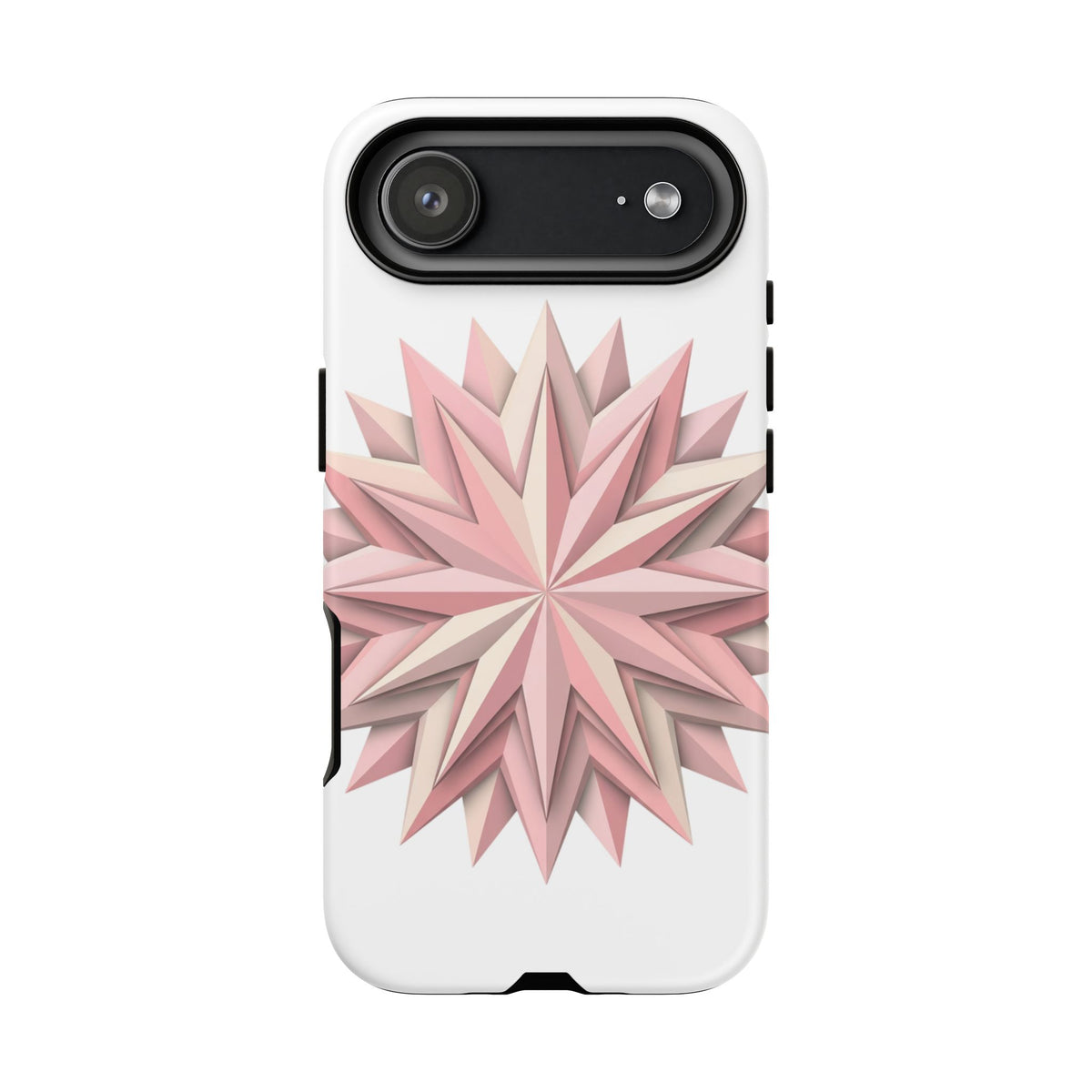 Pink Geometric Star Phone Case — Tough Protective iPhone Cover