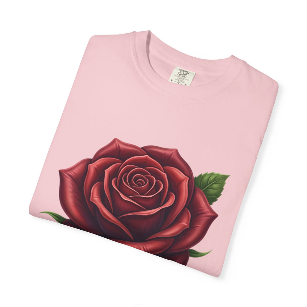 Rose Graphic T‑Shirt — Large Red Rose Floral Tee