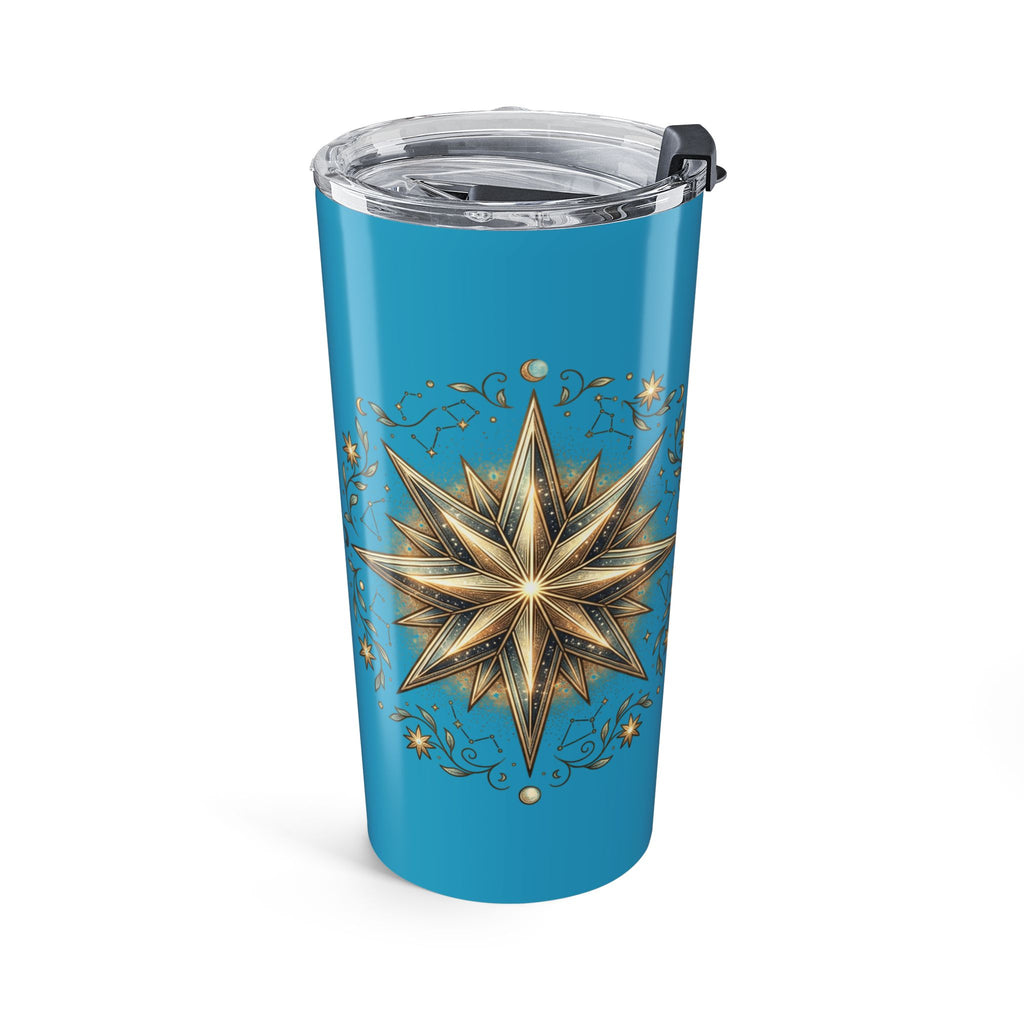 Star Print Turquoise Insulated Tumbler 20oz