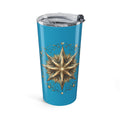 Star Print Turquoise Insulated Tumbler 20oz