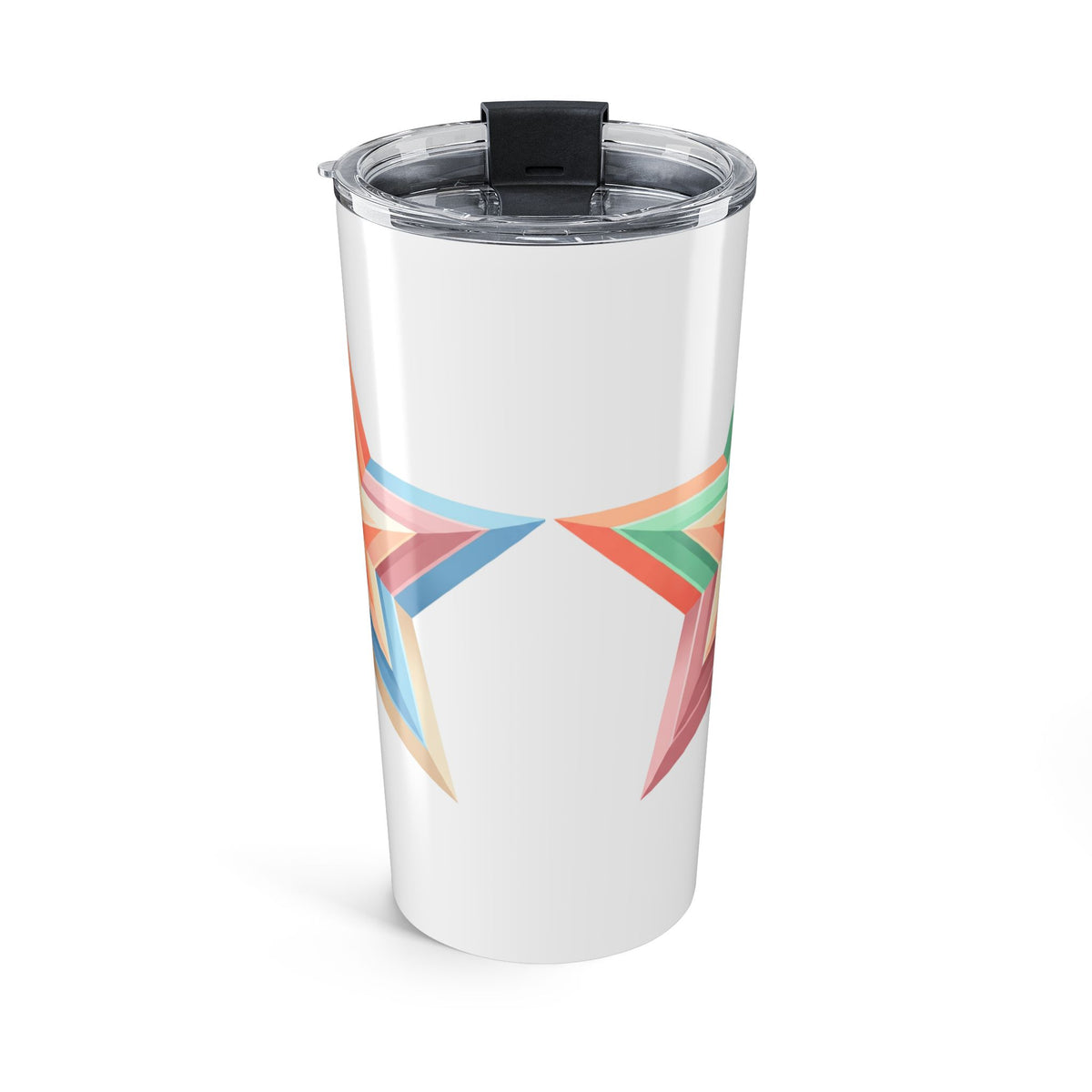 Star Design Tumbler 20oz White