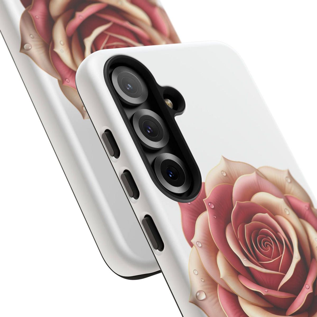 Rose Waterdrop Tough Phone Case — Protective Floral iPhone Cover