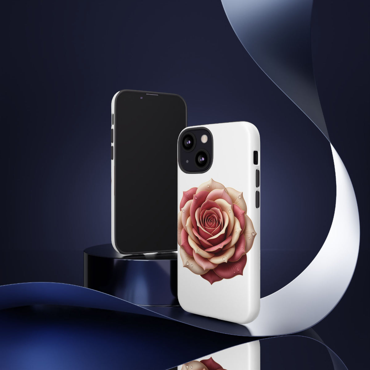 Rose Waterdrop Tough Phone Case — Protective Floral iPhone Cover