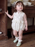 Sweet Embroidered Bodysuit, Baby Girl's 100-Day and First Birthday Outfit