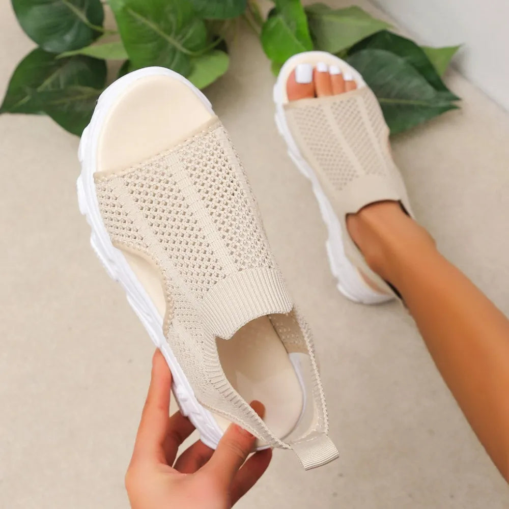 Fish mouth sandals for women breathable beach sandals