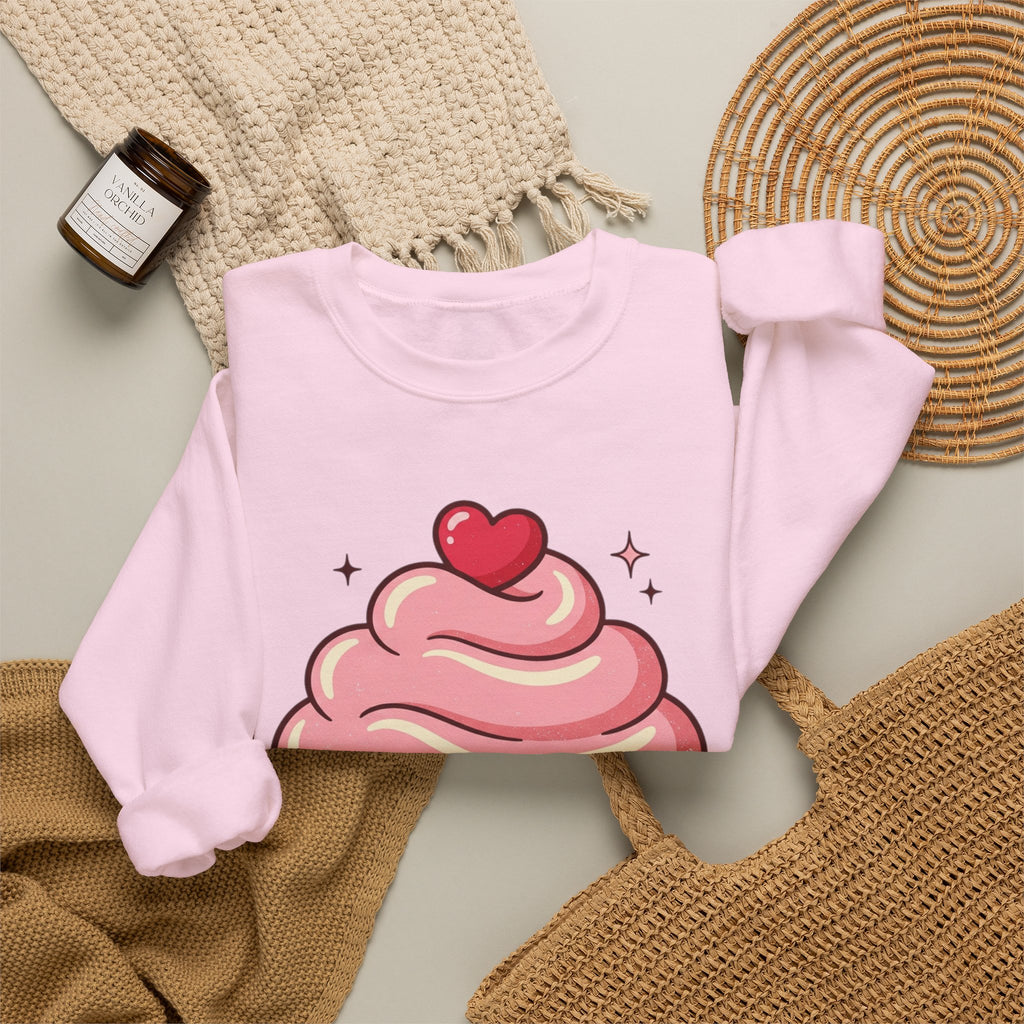 Pink Cupcake Unisex Heavy Blend™ Crewneck Sweatshirt