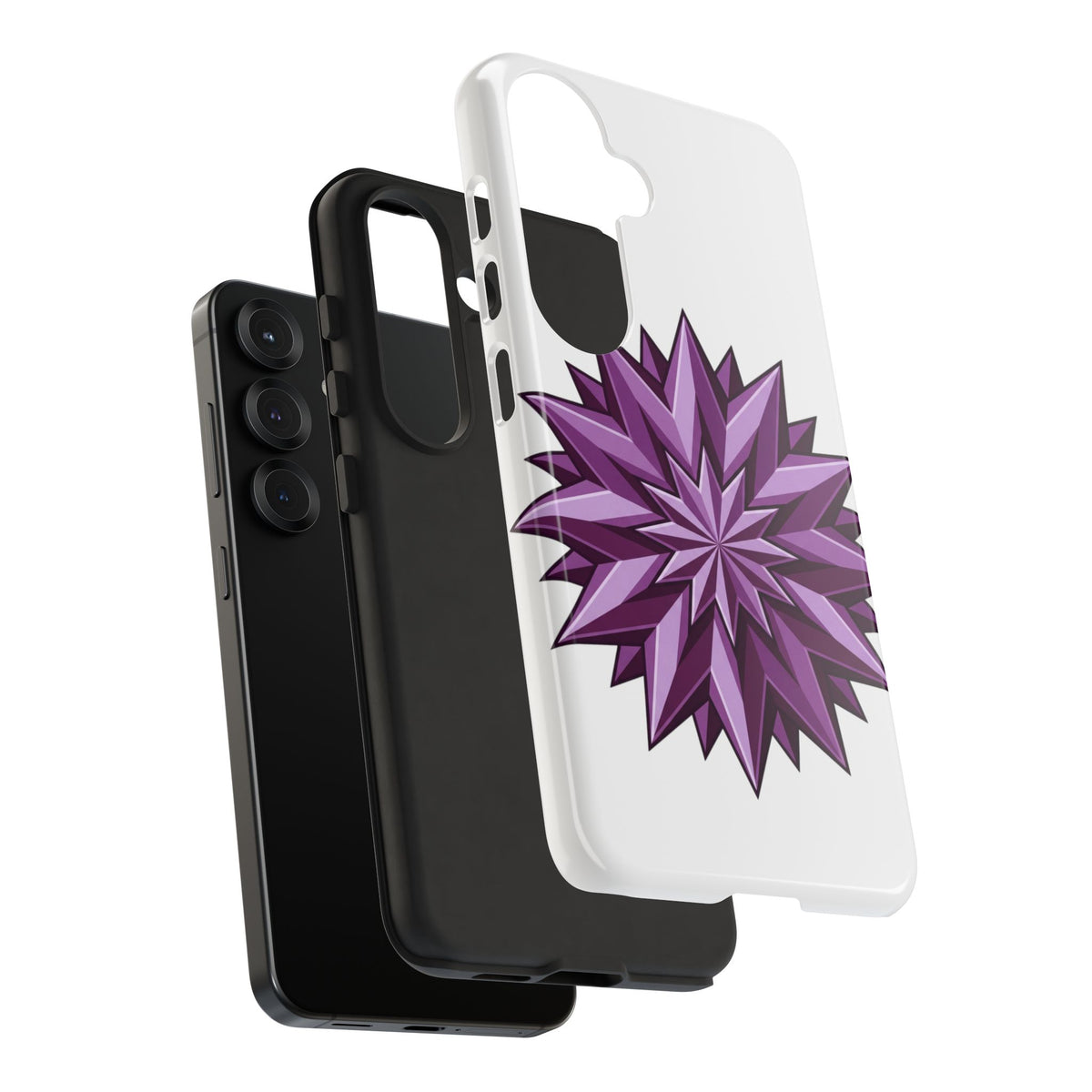 Purple Geometric Star Phone Case