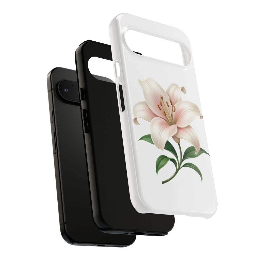 Floral Lily Phone Case — Pink Lily Tough Protective Cover