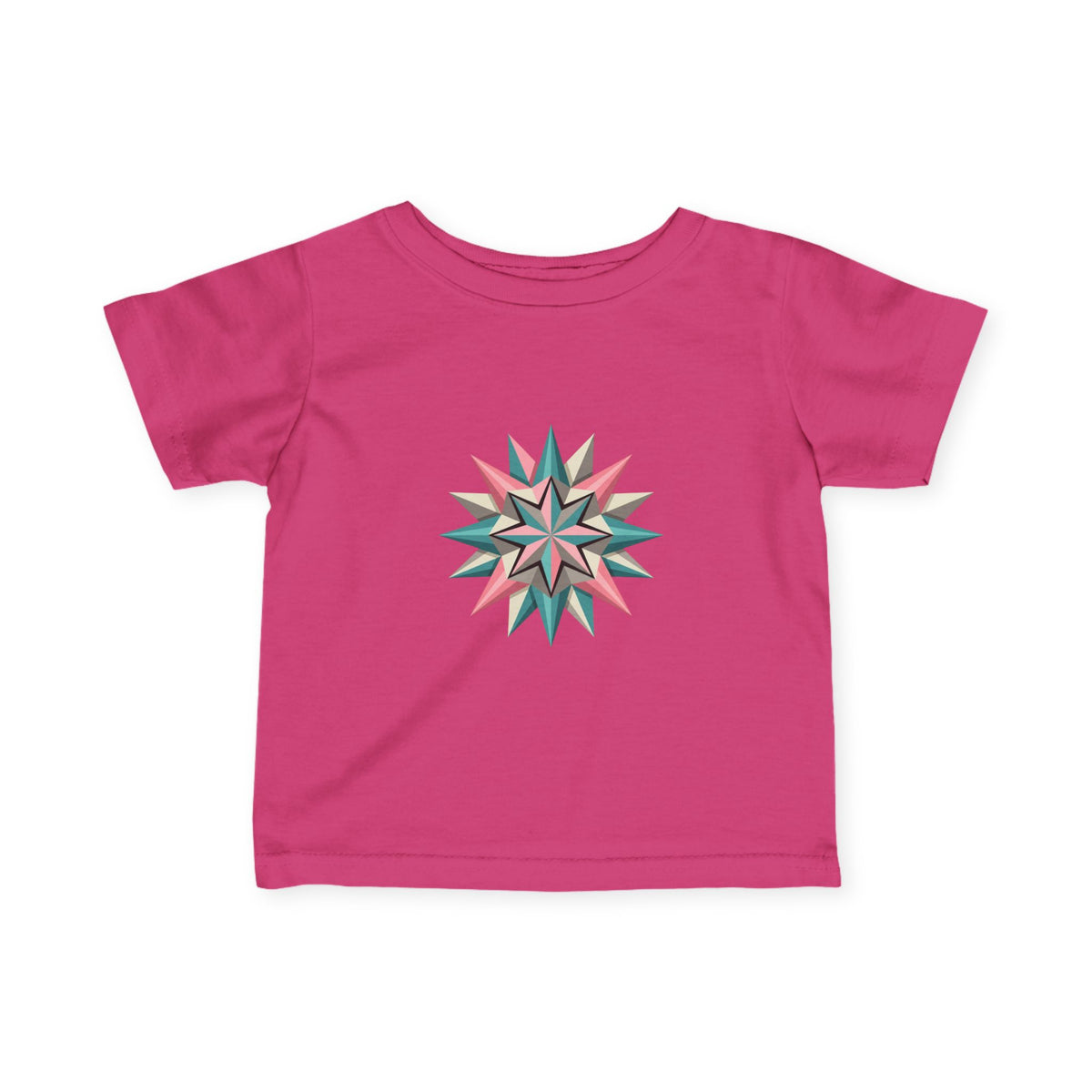Infant Tee with Pastel Starburst Quilt Design