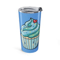 Cupcake Tumbler Light Blue 20oz — Blue Sweet Treats Insulated Travel Mug