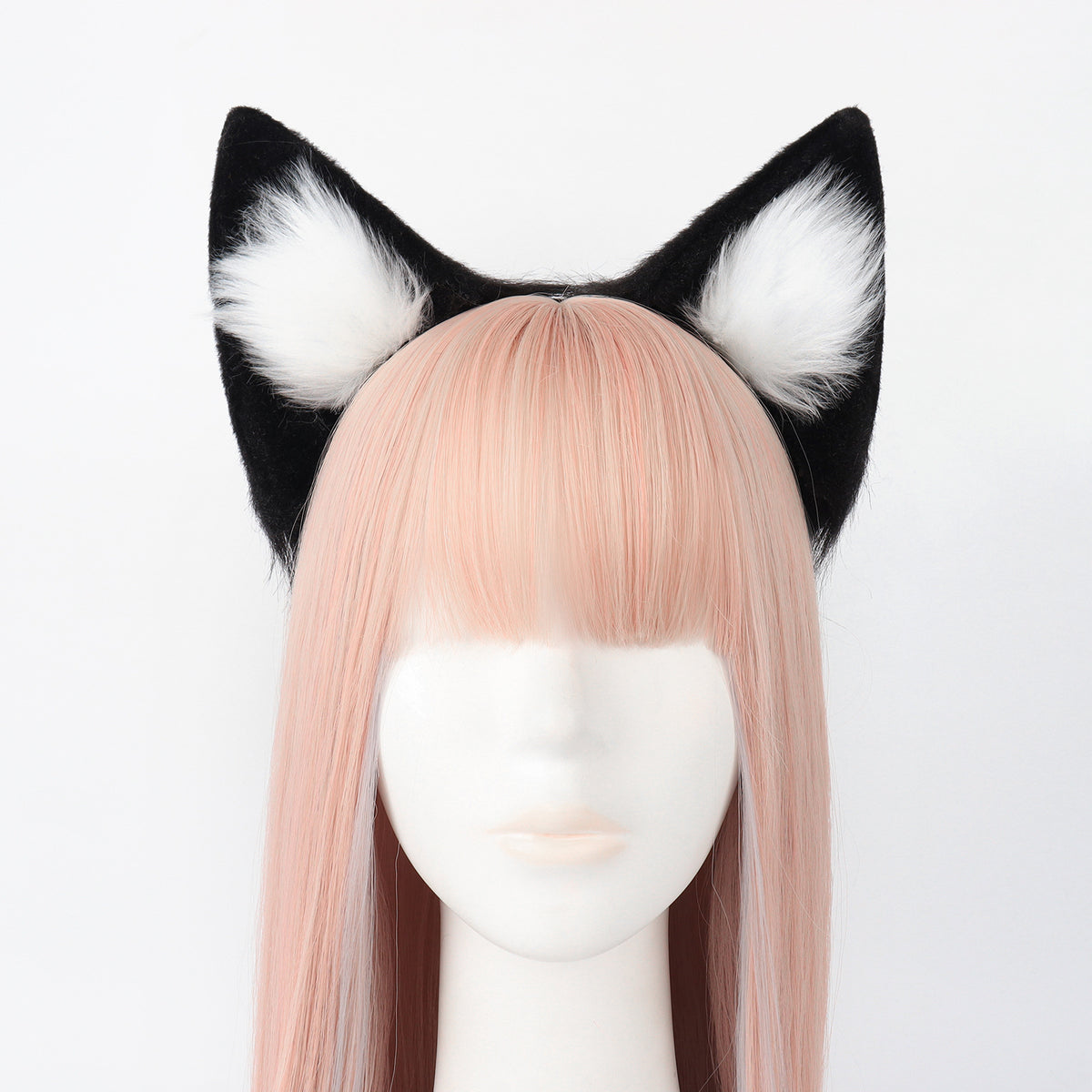 Animal Ears Headband Cosplay Fox Ears Hairband Handmade Plush Anime Convention Animal Ears Fox Ear Accessories