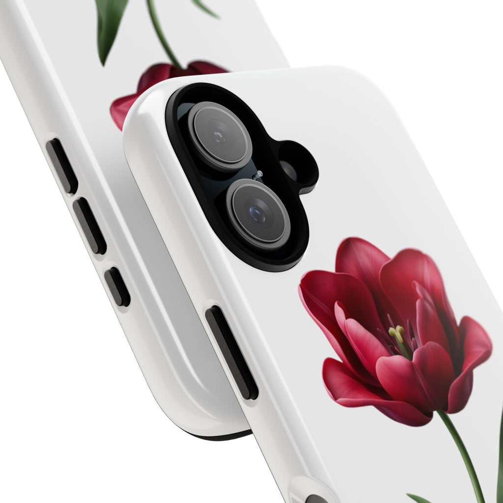 Tulip Floral Tough Phone Case – Protective Blossom iPhone Cover