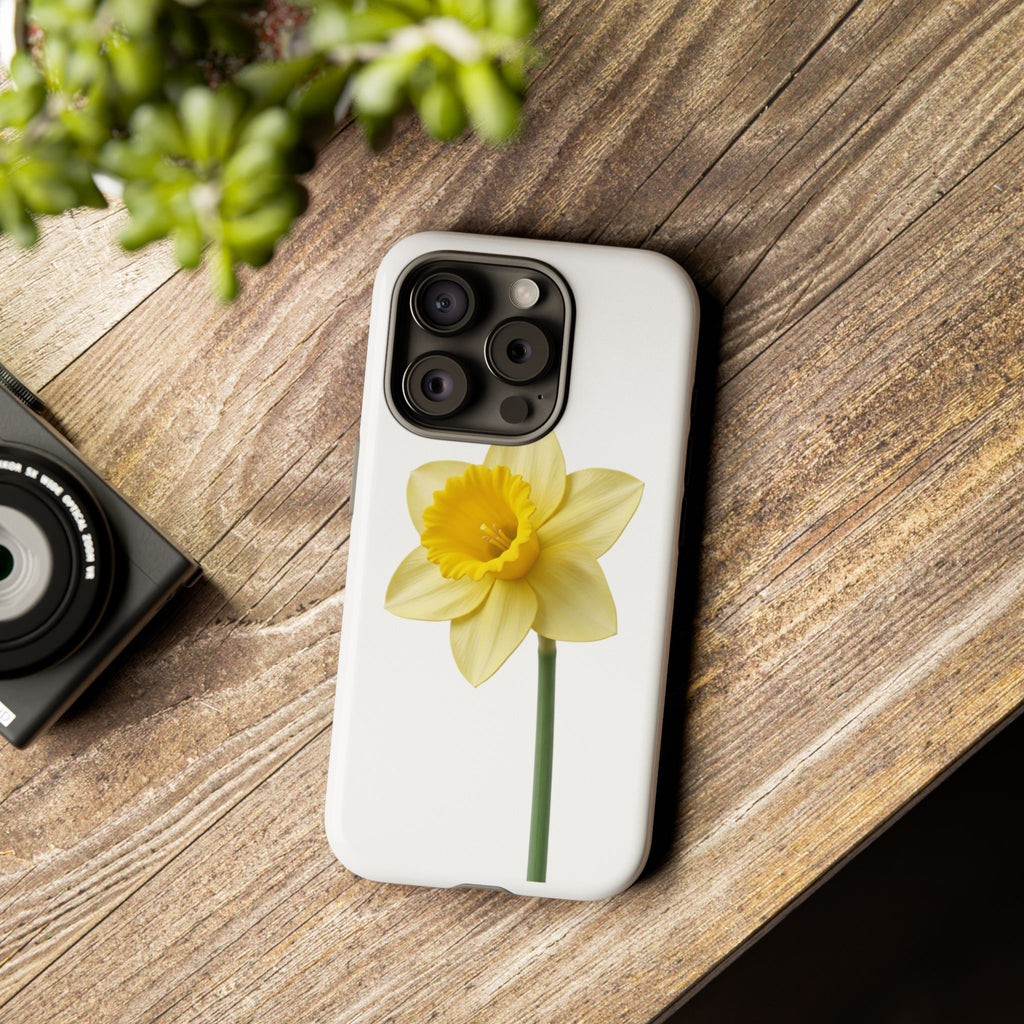 Daffodil Blossom Tough Phone Case — Yellow Spring Floral iPhone Cover