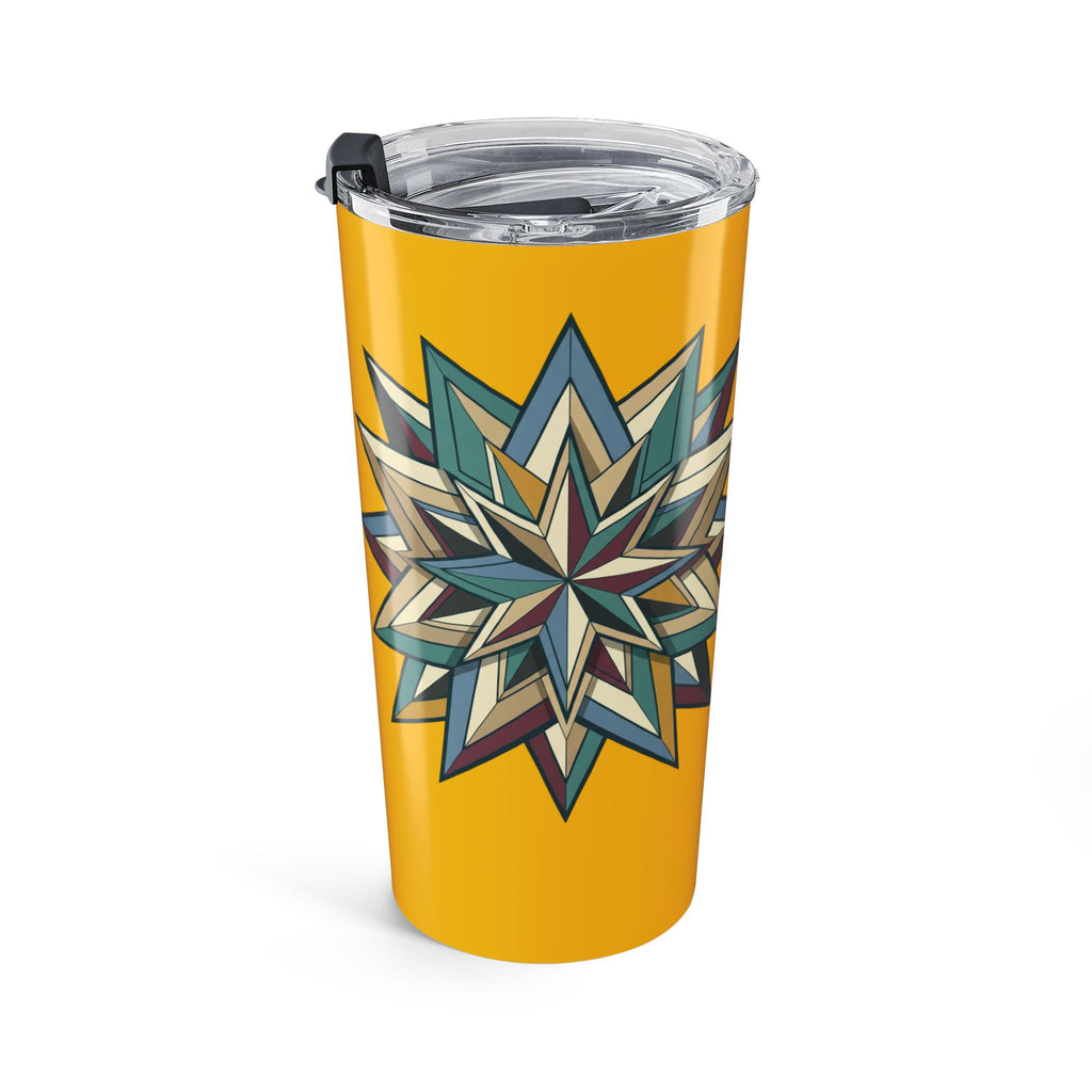 Geometric Star Yellow Tumbler 20oz