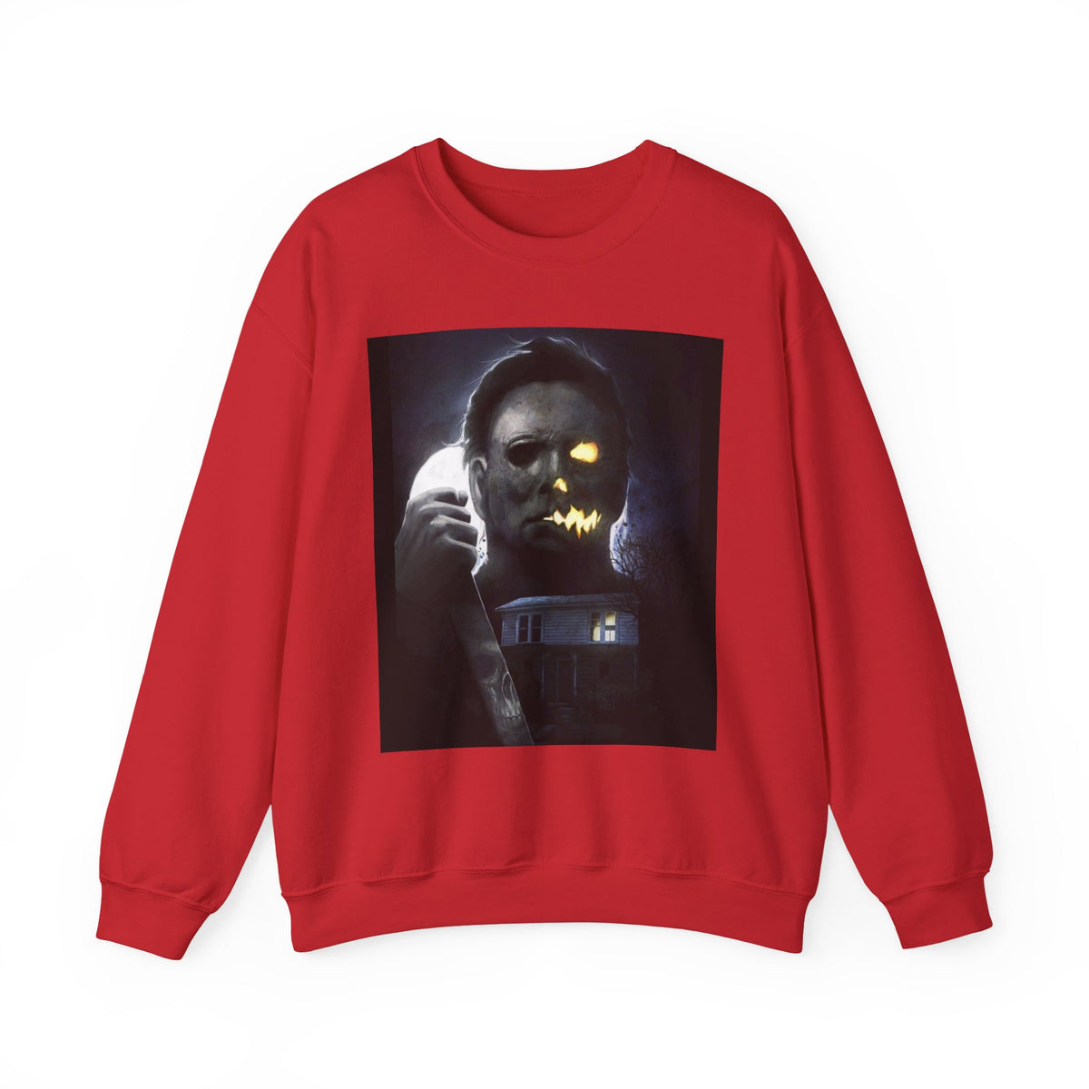 Halloween Michael Myers Mask Crewneck Sweatshirt