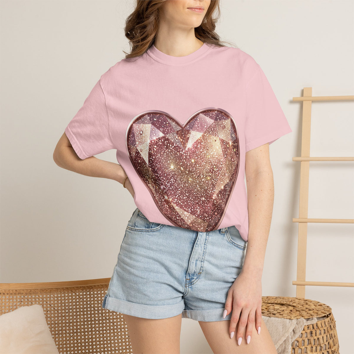 Glitter Gem Heart T-Shirt