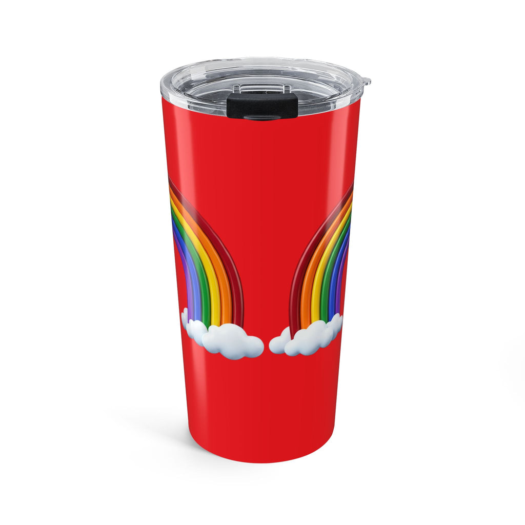 20oz Rainbow Tumbler - Colorful Cloud Travel Cup