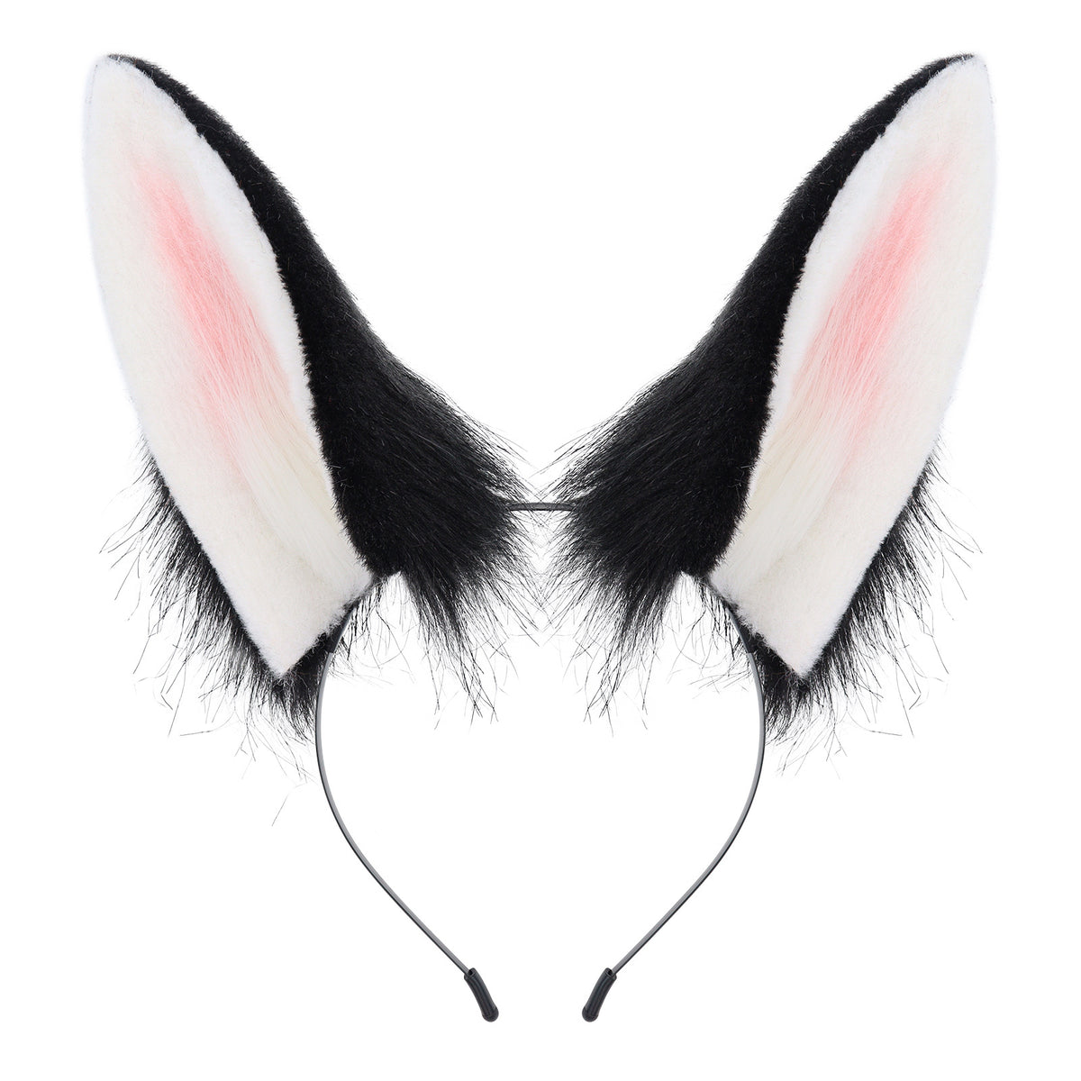 Cute Plush Rabbit Ears Hair Accessory for Anime Cosplay Costume, Realistic Animal Ears Headband Hairband