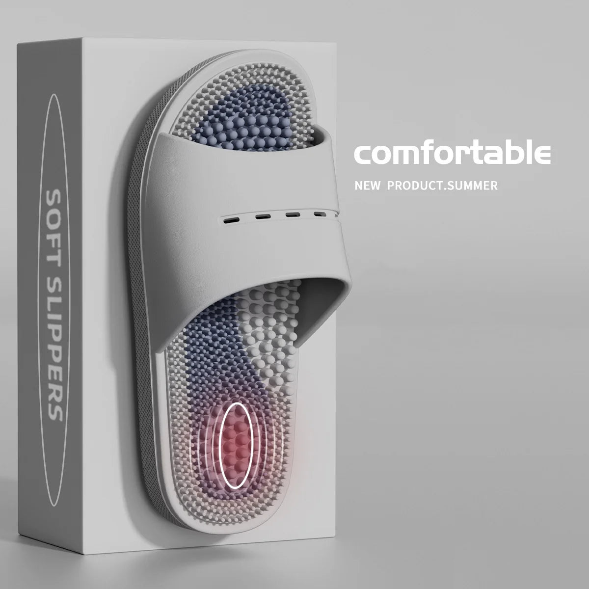 Personalized massage slippers indoor home men's summer bath non-slip slippers