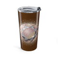 Glittery Dark Brown Tumbler 20oz