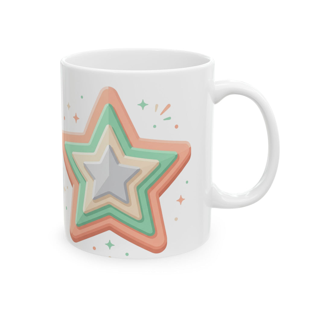 Star Design Ceramic Mug, (11oz, 15oz)